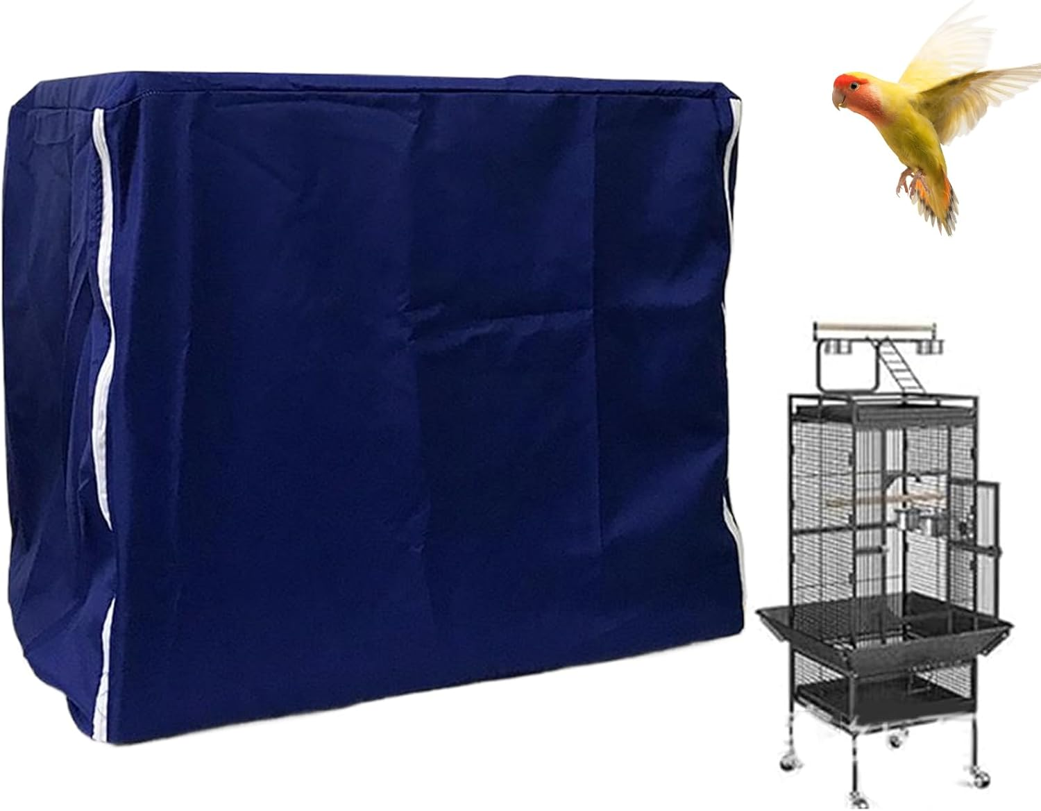 Bird Cage Covers for Night | Windproof Light-Proof Large Crate Cover,Parakeet Parrot Animal Crate Guard,For Canary Parakeet Budgies Finches