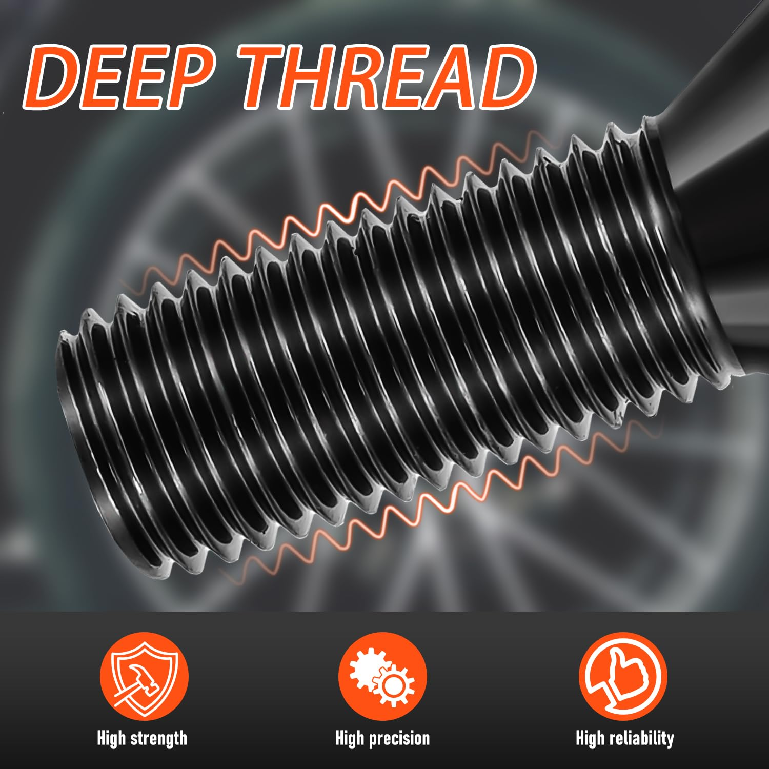 Wayjun 4 Pcs Wheel Lug Nuts M14 X 1.25 for BMW F30 F35 F10 F02 E70 36136781151 image number 1