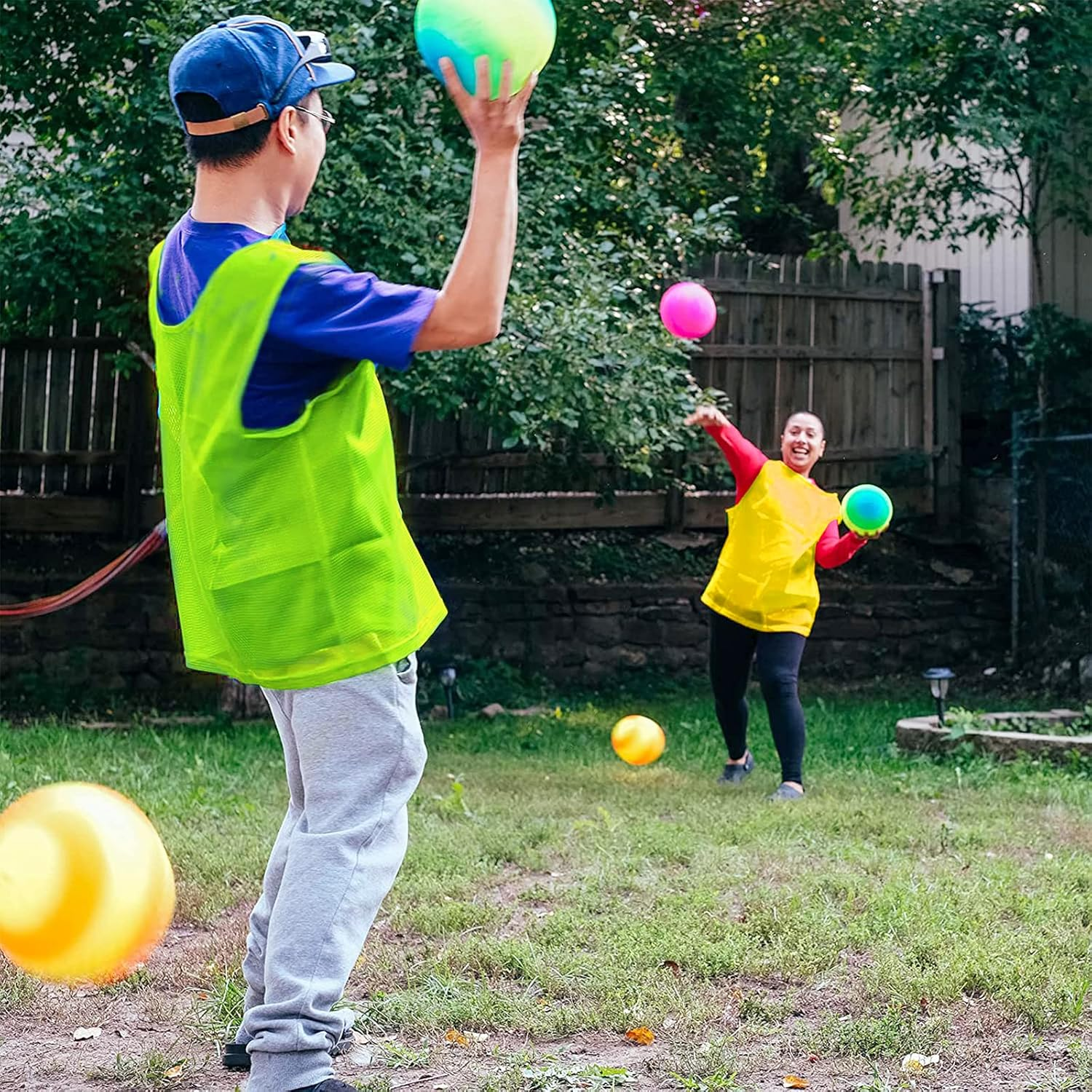 Perzomido Nylon Mesh Scrimmage Team Sports Pinnies Jerseys for Adult Youth Children image number 3