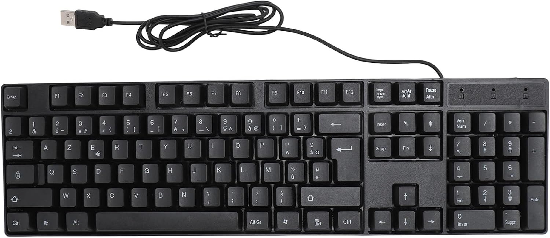 Minority Language Keyboard, Widely Used Sturdy USB Wired Keyboard 104 Keys for Gaming (French AZERTY Layout) image number 5