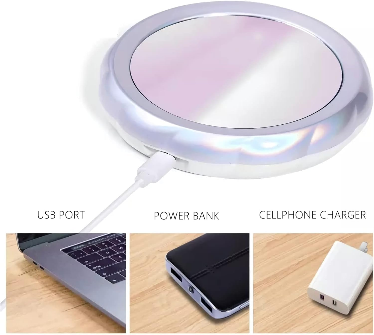 Mini Led Nail Lamp - 2 in 1 LED Nail Lamp and Make up Mirror for Gel Nails Portable Nail Dryer for Nail Extension Travel Manicure Home DIY