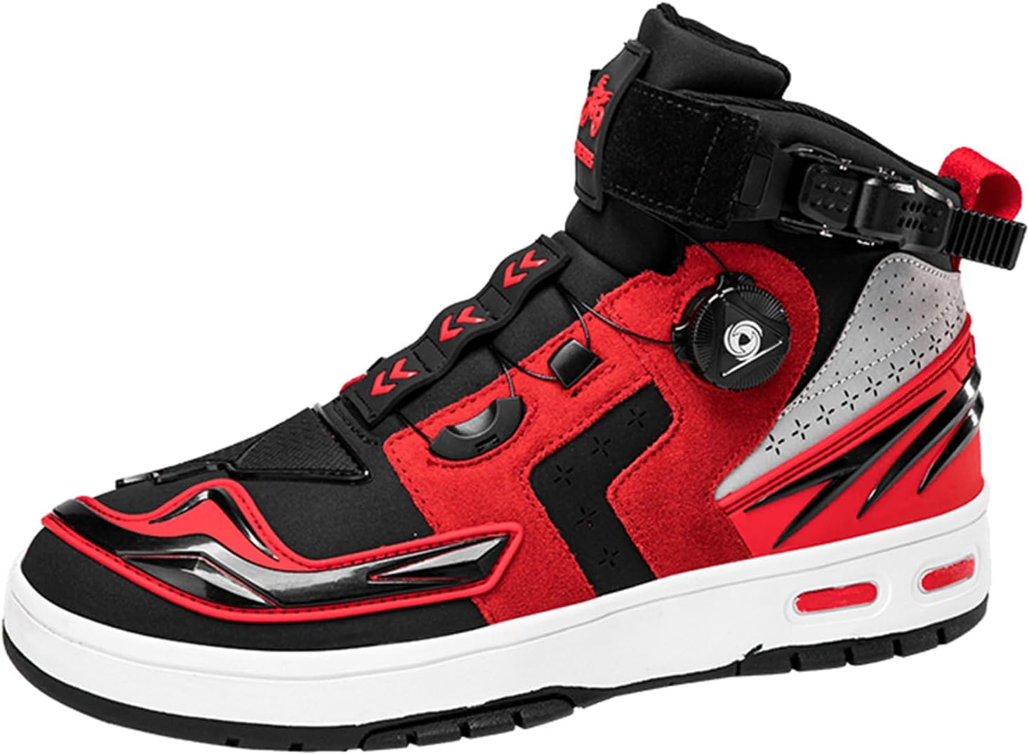 Men'S Motorbike Shoes Street Motorcycle Boots Non-Slip Casual Riding Ankle Boots