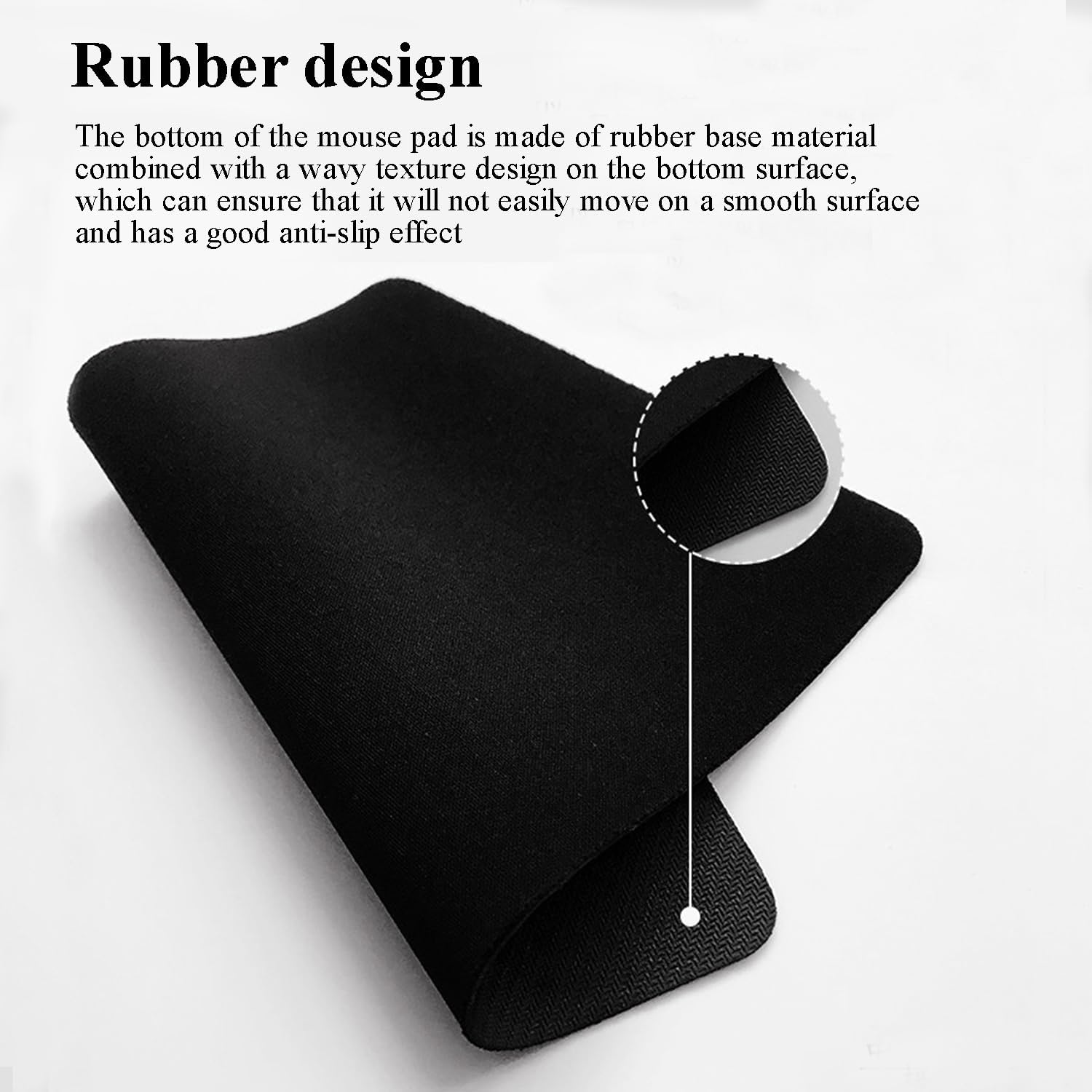2 Pcs Comfortable and Portable Anti-Slip Rubber Mouse Pads, Precisely Locked Edges, Easy-To-Clean and Reusable Laptop Mouse Pads (25 * 30 * 0.3Cm) image number 1