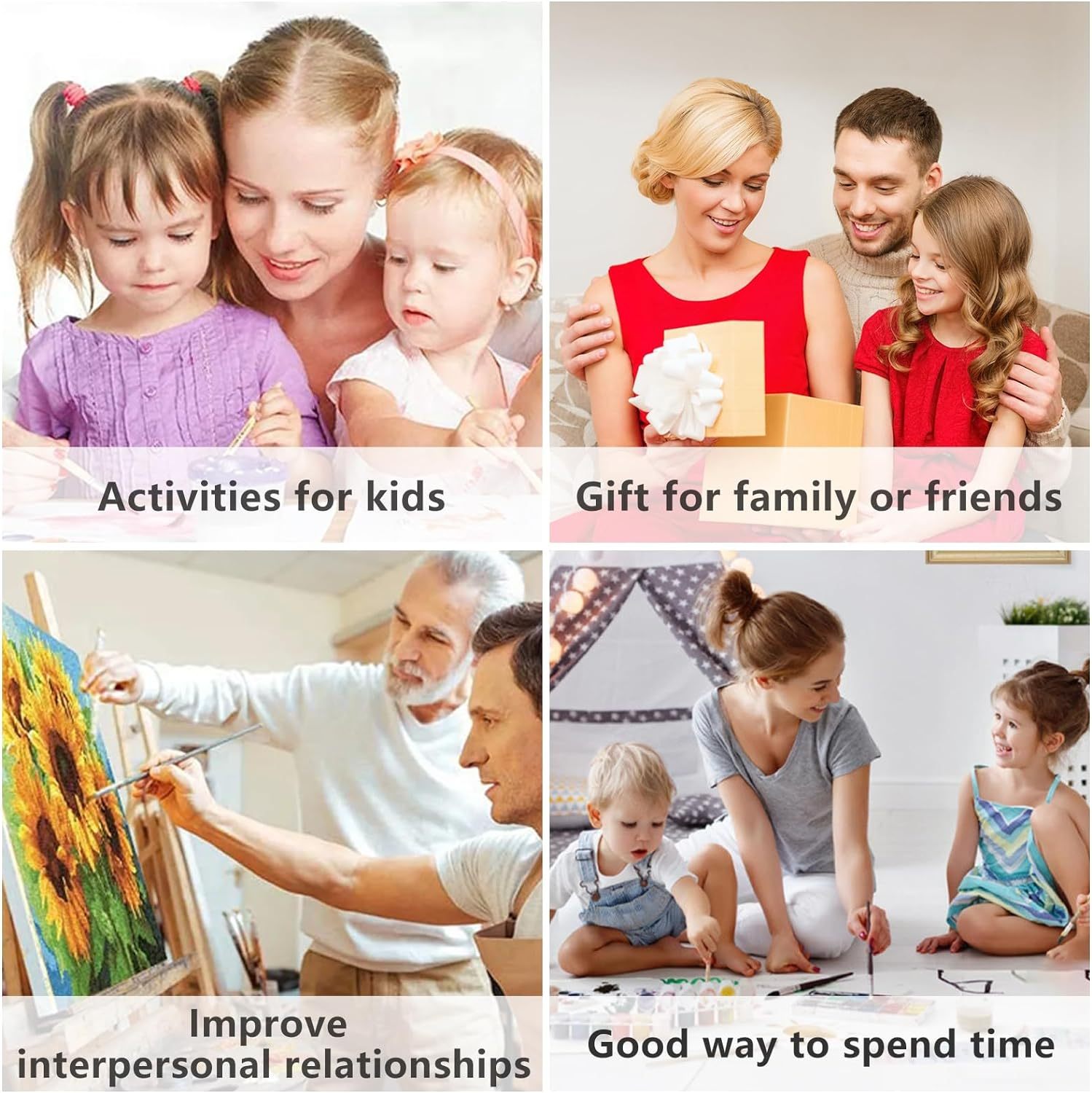 ZUNGGWOK Paint by Numbers for Adults,Diy Canvas Oil Painting Kit Digital Painting for Kids Beginner Home Living Room Decorative 16 X 20 Inch -Eyed Frog image number 3