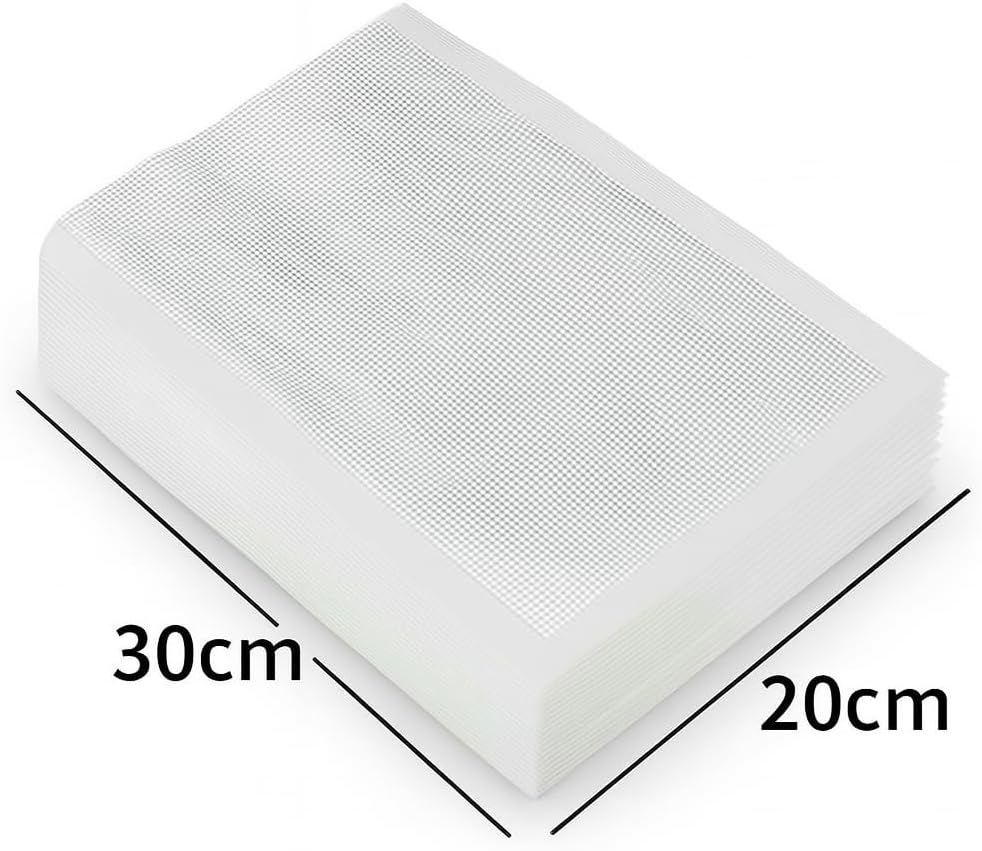 1STLY KITCHEN - Sous Vide Vacuum Seal Cryovac Food Storage Bag Extra Long Life 100 Pack 15X20Cm image number 1