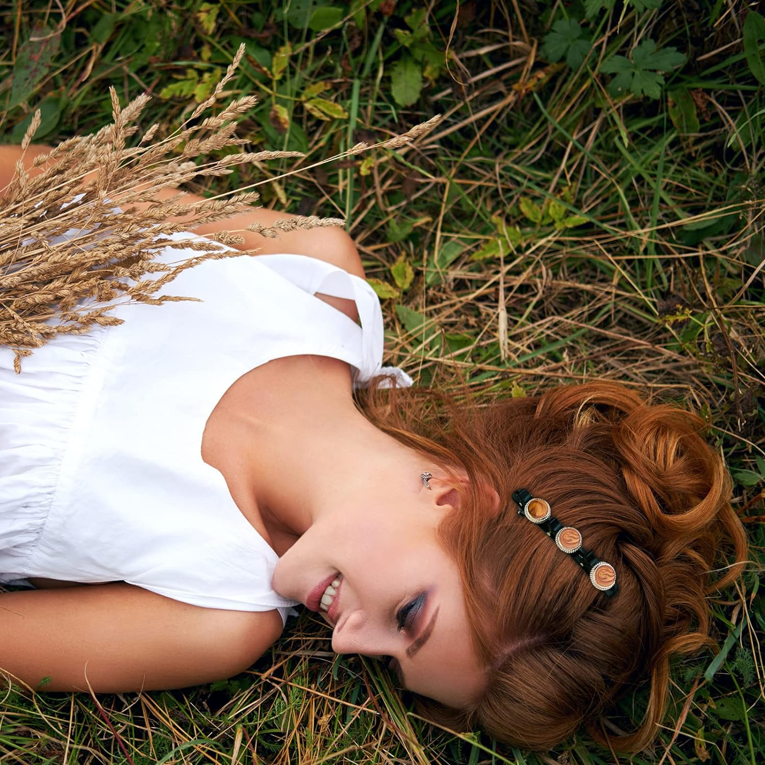 4Pcs Braided Hair Clips, Sparkling Crystal Stone Hair Clips for Braids with 3 Small Clips, Sturdy Double-Layer Fixed Weave Hairpin Duckbill Clip Rhinestones Braided Hair Clips for Women (Style 2) image number 2