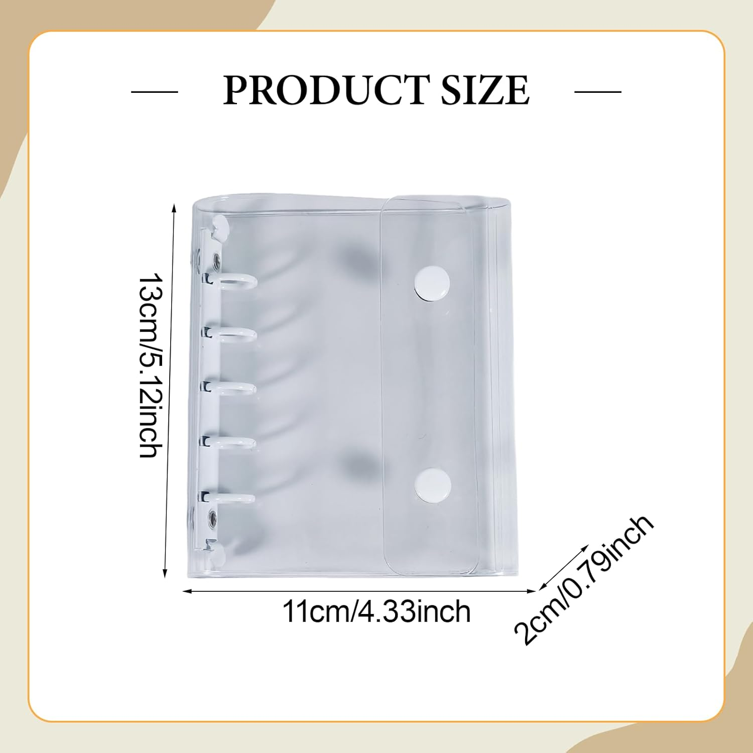 Bound Notebook, 5 Hole Punched, with Inner Sheets for Valentine'S Day and The, White