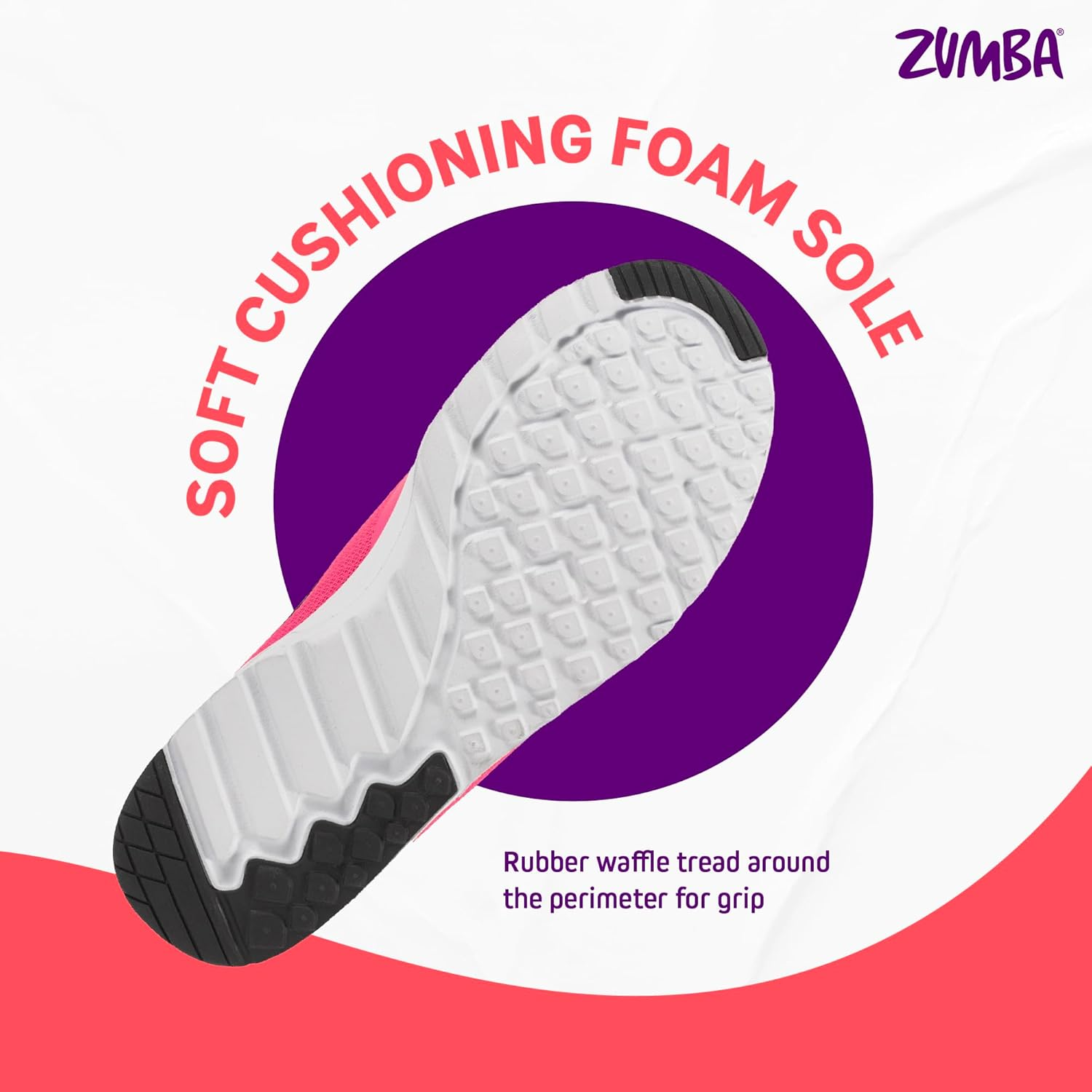 Zumba Womens Women'S Air Classic Athletic Dance Workout Shoes with Max Impact Protection image number 5