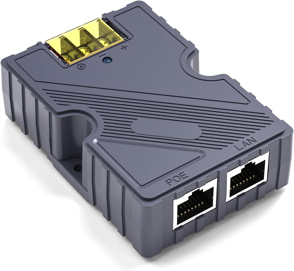 POE Injector 48-57V, Flexible ABS 150W POE Injector 10 100 1000MB/S Effective Power Supply Fixed Transmission 4 Pair of Gigabit Ethernet with LAN for Satellite image number 6