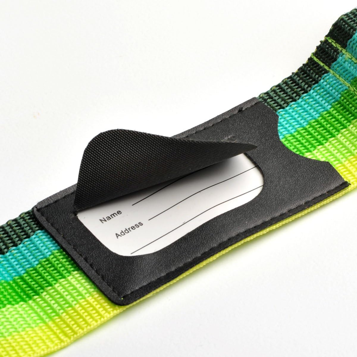 Travel Blue Luggage Straps - Multicolour Suitcase Straps for Easy Recognition - 80" X 2" Durable Polypropylene with Nylon Buckle, Integral Address Label - Secure Luggage Straps for Suitcases image number 1