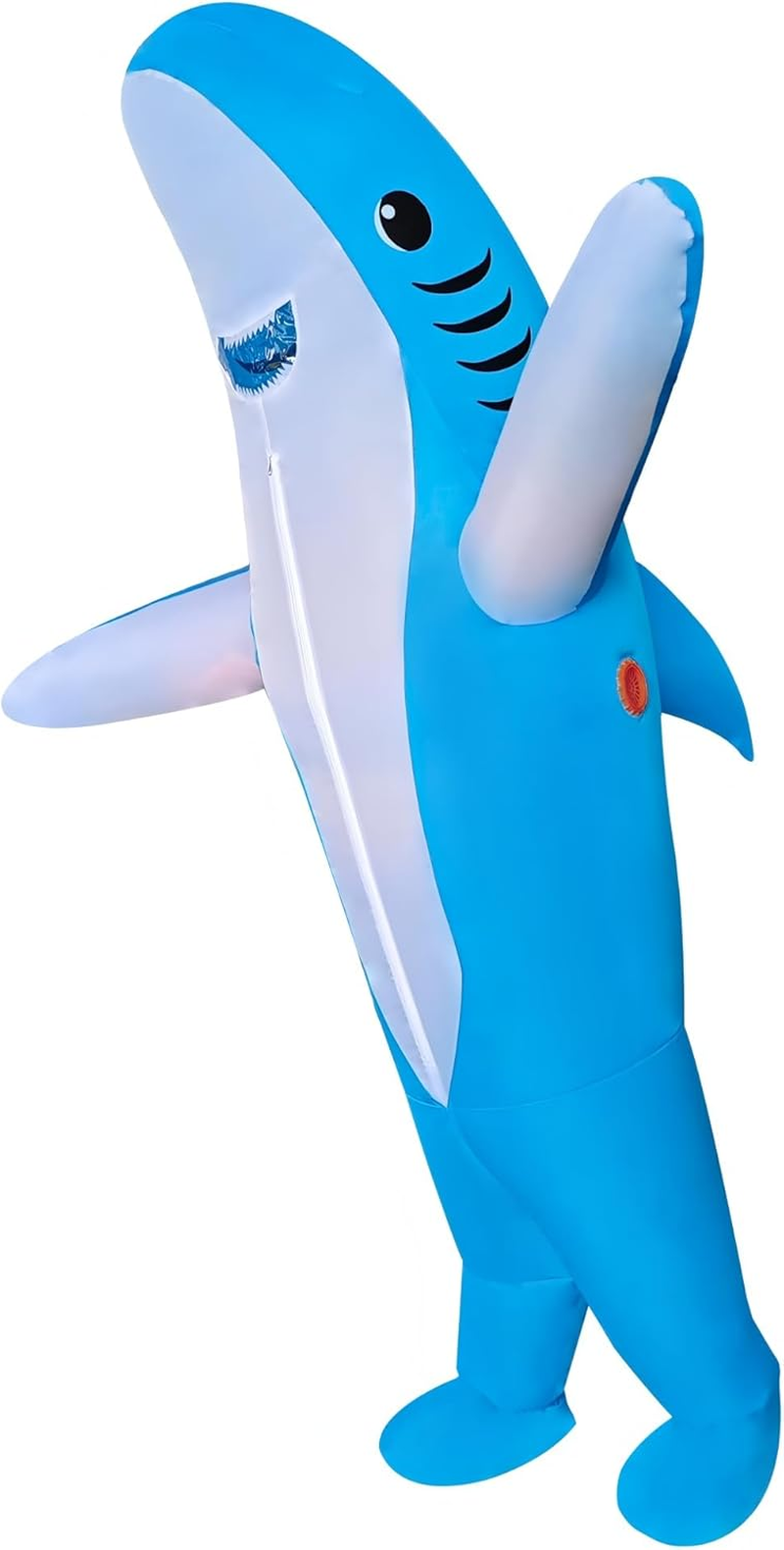 Eukalink Inflatable Shark Costume Adult Blow up Fancy Dress for Halloween, Parties Blue image number 5