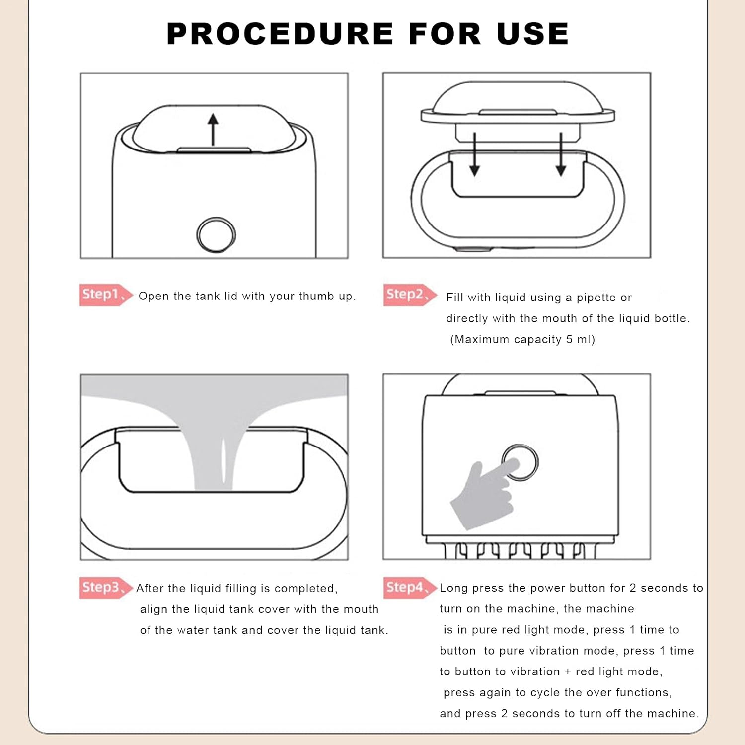 Electric Hair Applicator, Rechargeable Scalp Massager, 2.44X2.32X1.38 Inches, Waterproof Oil Brush, PE Massage Comb, 5Ml Tank Applicator Tool, Haircare Gadget for Women Men Daily image number 3
