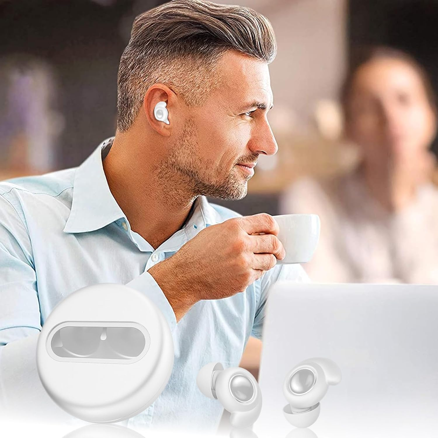 Tktouci Sleeping Earbuds | Headphones for Sleeping | Wireless Comfortable Earphones Earmuffs Noise Cancelling for Meditation Sports image number 6