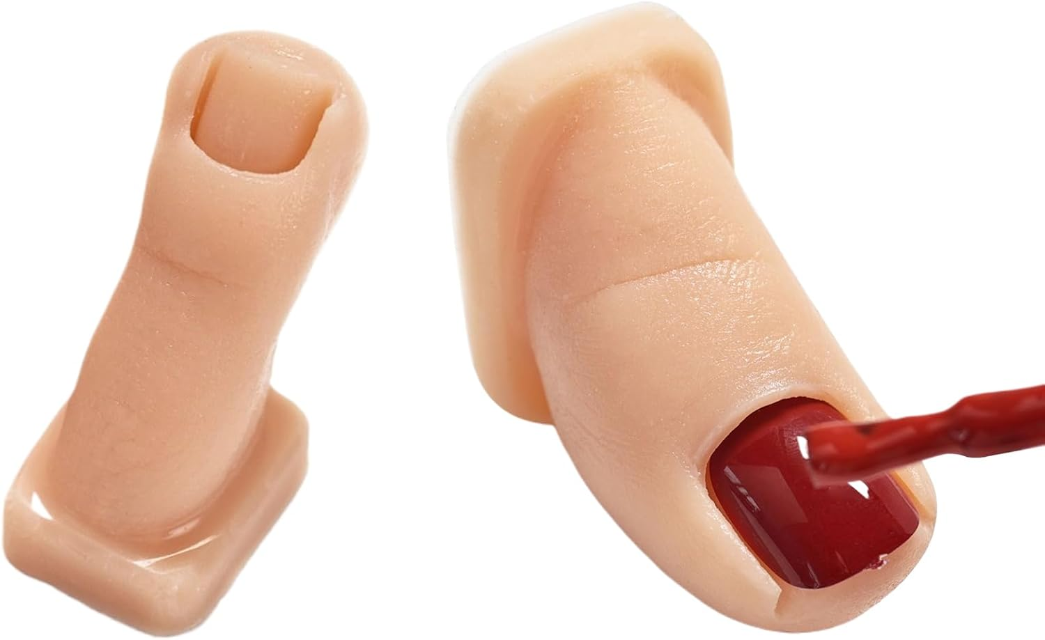 Silicone Toe Mannequin - Silicone Nail Training Mannequin,Practice Toenail Set of 2 Artificial Models for Home Salon Pedicure Skill Training image number 3