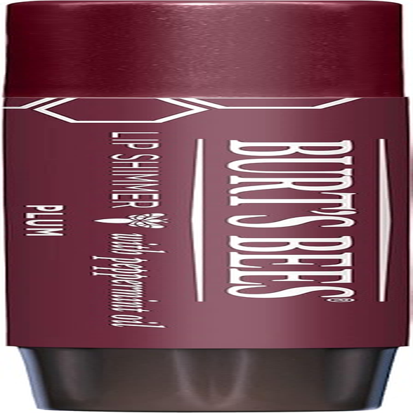 Burt'S Bees 100% Natural Origin Lip Shimmer, Plum with Shea Butter and Fruit Oils, 1 Tube, 2.6G - Champagne image number 5