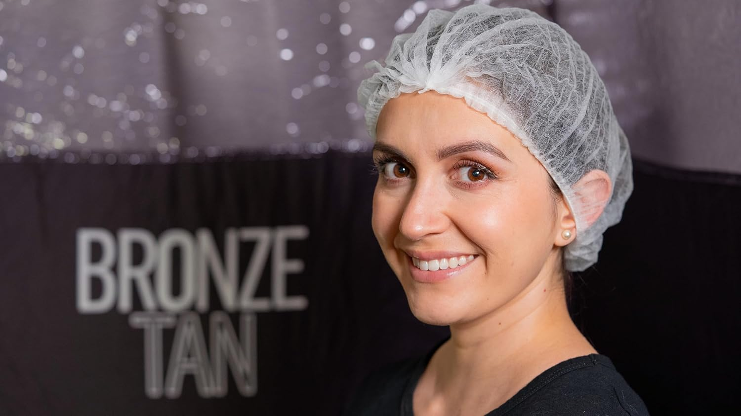 Bronze Tan Hair Nets for Spray Tanning or Food Service - Spray Tanning Supplies - Essential for Sunless Tanning -Perfect for Salons and Home Use - Protects Hair from Spray Tan Solution - 50 Pack image number 3