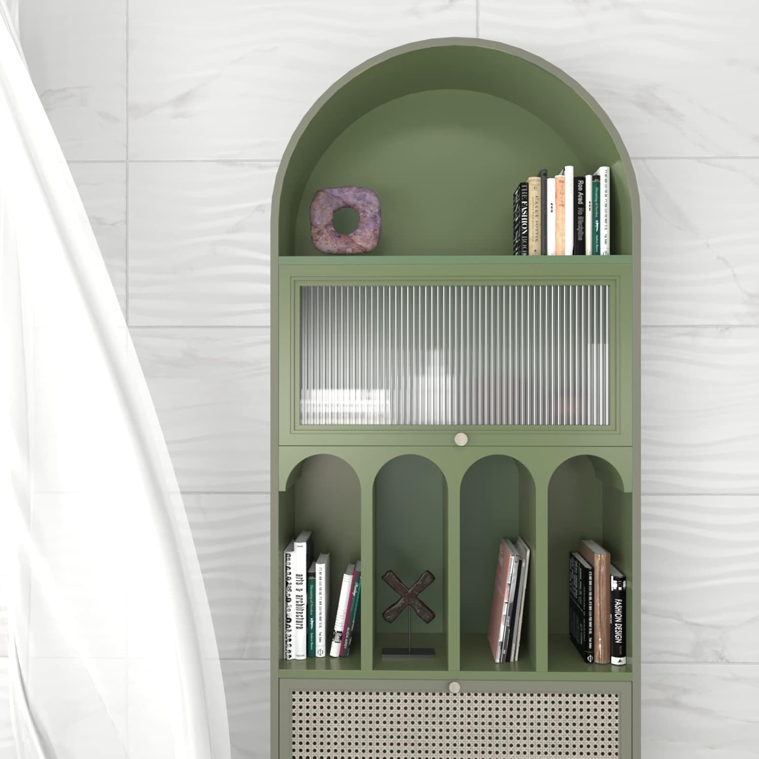 Varypaper Matt Green Wallpaper 81Cm&times;9M Contact Paper Peel and Stick for Living Room Washable Vinyl Cabinet Cover Sticky Back Plastic Kitchen Worktop Covering Cupboard Lining Paper Bedroom Furniture