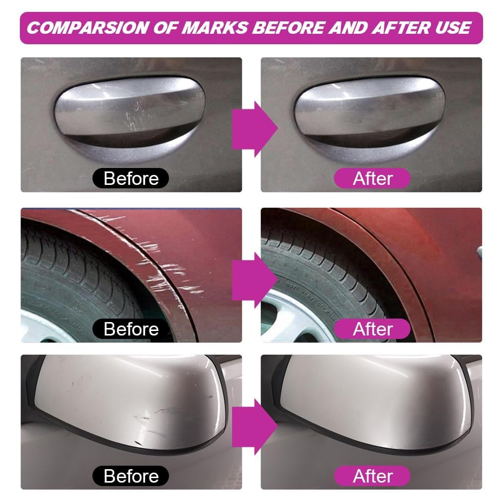 2025 New Nano Sparkle Cloth for Car Scratches, Nano Sparkle Cloth Car Scratch Remover, Car Scratch Repair Paste Polishing Wax, Auto Scratch Remover for Vehicles Cars Scratch Repair Kit (1PCS) - 2Pcs image number 2