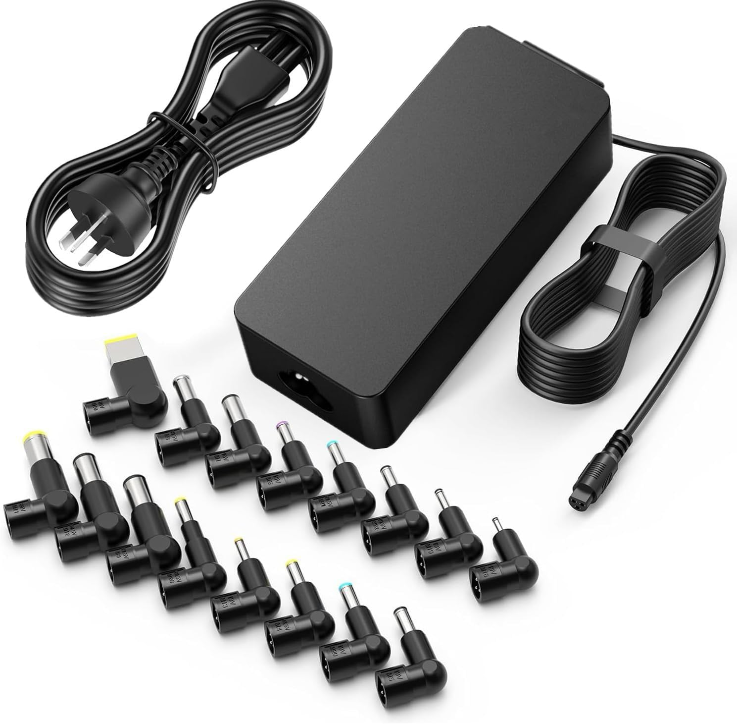 90W Universal Laptop Charger AU Compatible with HP Lenovo Dell Acer Asus IBM Toshiba Samsung Sony Fujitsu Gateway Notebook Ultrabook Chromebook Power Supply Cord with 16 Tips image number 3