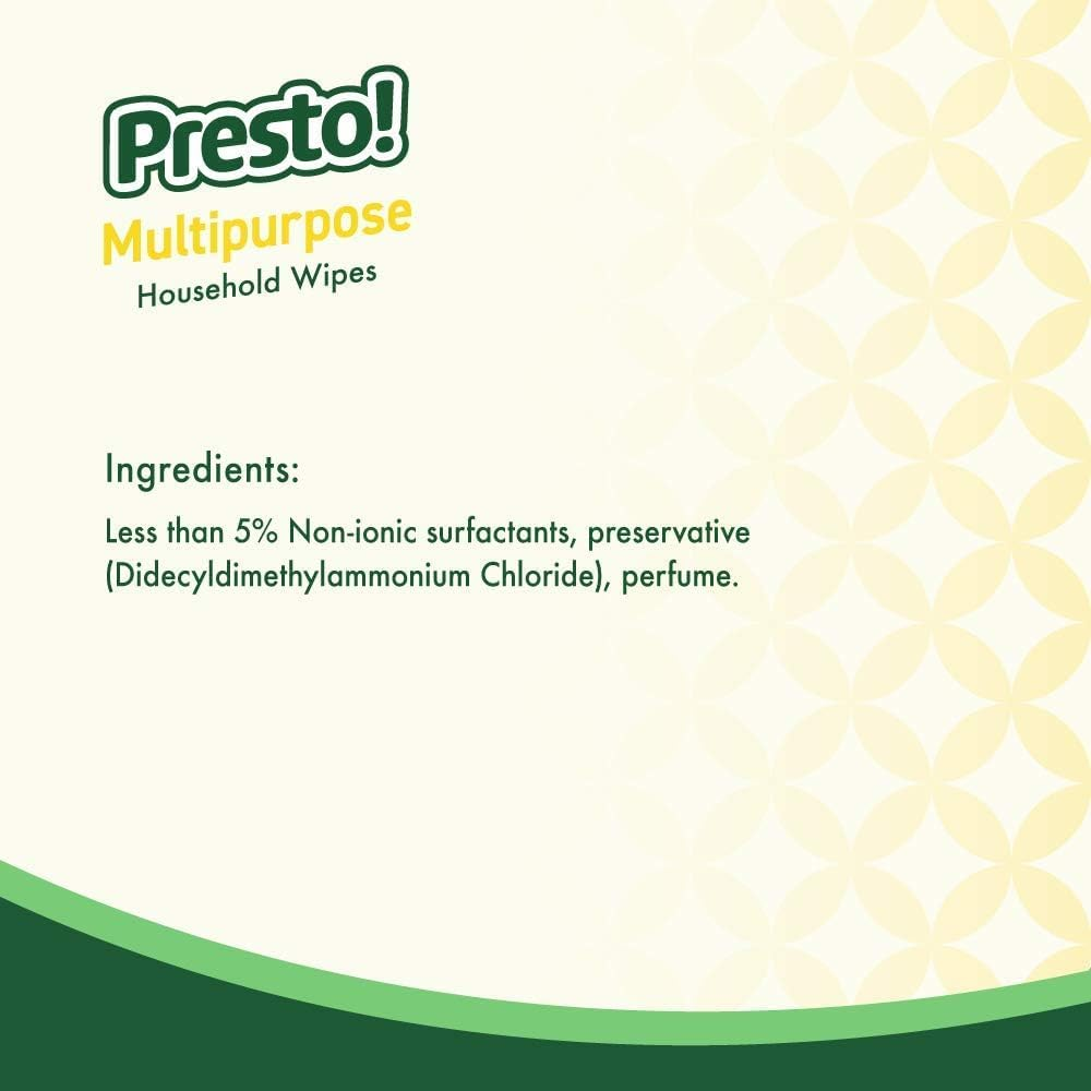 Presto! Multipurpose Household Wipes (6 Packs of 42) image number 3