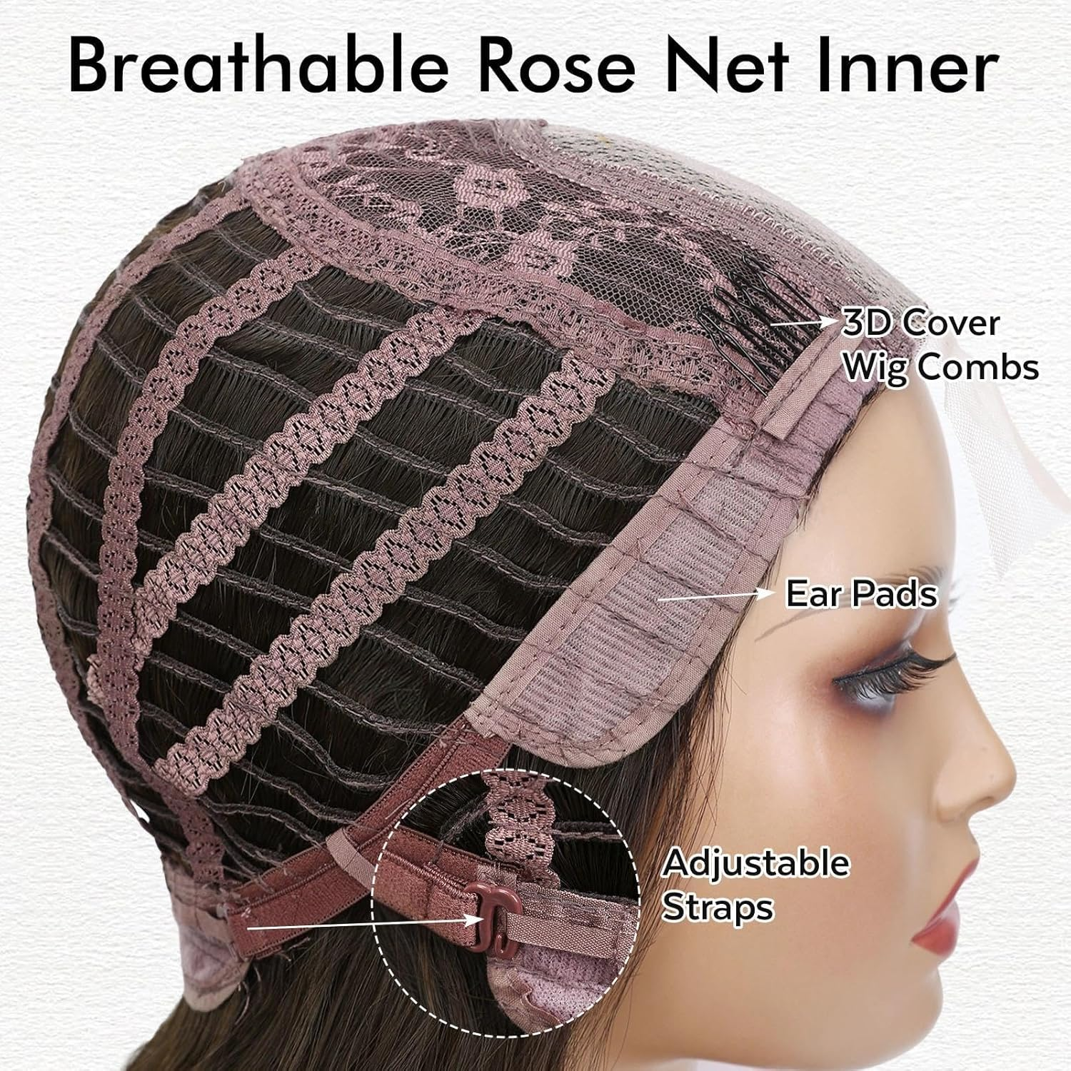 Long Wavy Wig Middle Parting Dark Brown 26 Inch Long Brown Wigs for White Women Brown Hair Wig Natural Looking Long Wigs For - Dark Brown image number 2