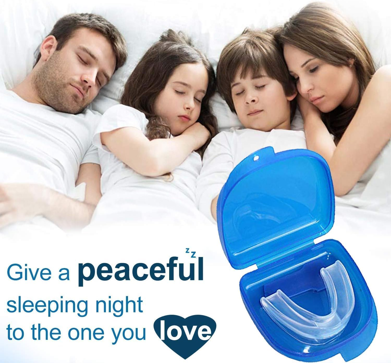 Professional Mouth Guards, Snore Stopper Mouthpiece, anti Snoring Solution Devices Sleep Aid Custom Night Mouth Guard Fit Night Dental Guard