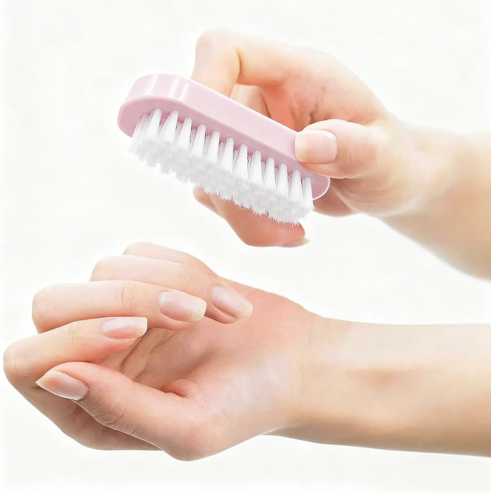 Aoyswuz 5 Pieces Nail Brushes Multicolor, Small Size Plastic Nail Brush Hard Bristles for Toes Nails Hands Cleaning Nail Art image number 5