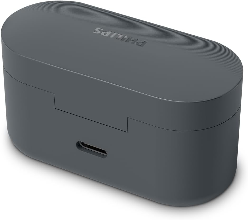 Philips TAT3509GY Noise Cancelling True Wireless in Ear Bluetooth Headphones - Natural Sound, Dynamic Bass, Pocket-Sized Charging Case, Clear Calls, Ideal for Commuting and Exercise - Grey image number 6