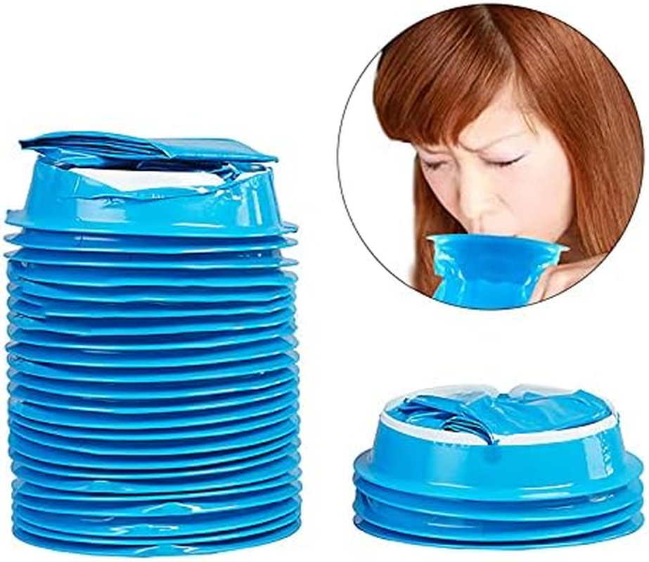 50 Sick Bags Vomit Bags Emesis Calibrated 1 Litre Infection Control Secure Tie image number 6