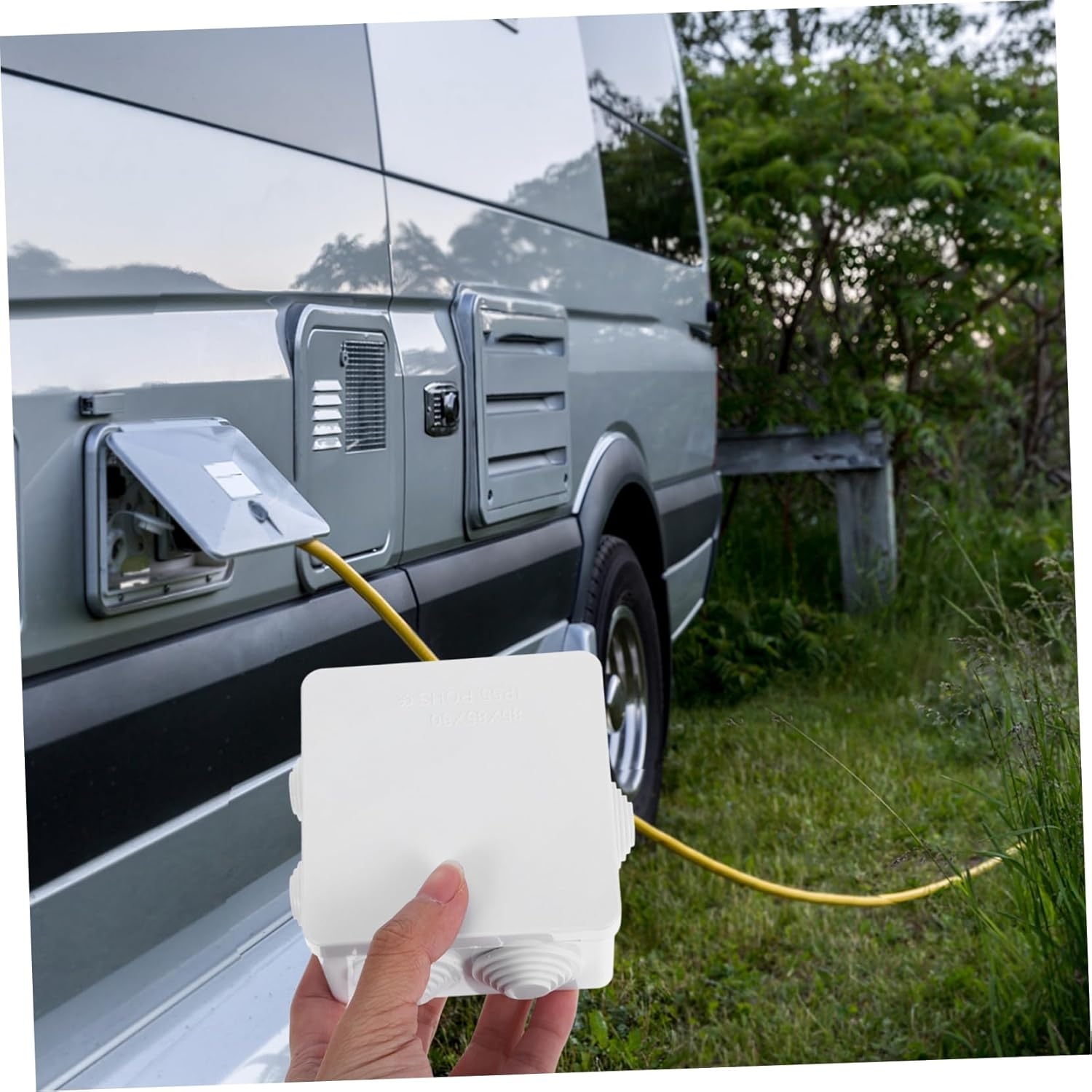 SOLUSTRE Electrical Box Outdoor Weatherproof Junction Box Small Plastic Enclosure for Outdoor Use