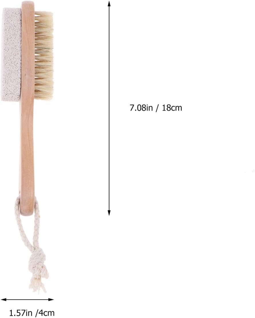 Baluue Double Sided Pumice Brush Pedicure Tools Foot File Callus Remover Exfoliator image number 3