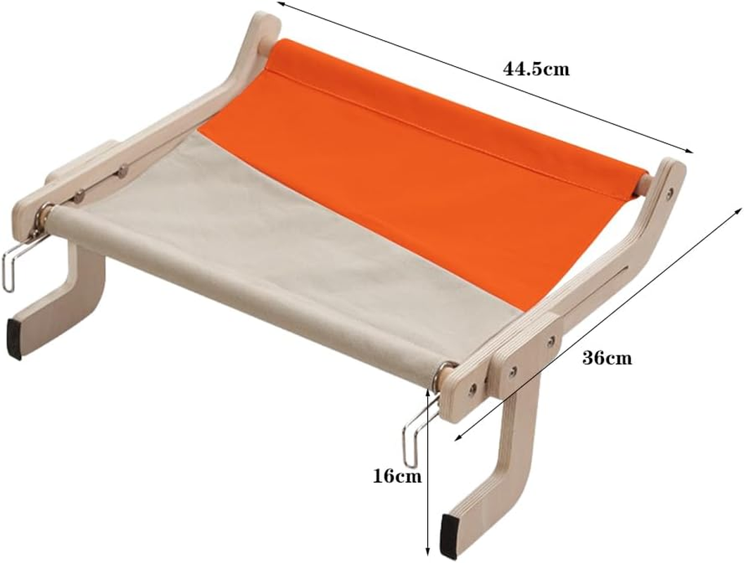 CEWROM Cat Hammock for Windows, Cat Hammock Pet Bed, Cat Bed for Bed Edge, Cat Balcony Hammock Bed for Windowsill, Cat Lounger up to 18 Kg