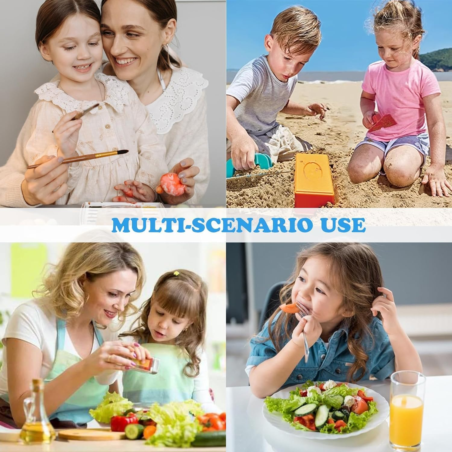 WADY Kids Painting Apron, Waterproof Art Smocks for Child 5-8 Years, Child Height 120Cm, Children Artist Apron with Long Sleeve and 3 Pockets, Baking/Cooking/Painting/Art Craft Aprons