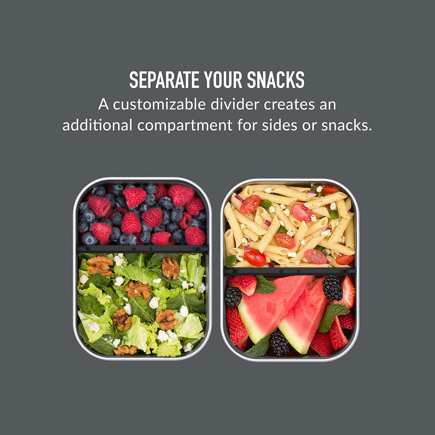 Bentgo Stainless Steel Lunch Box Container Storage Carbon Black One Size - Carbon Black image number 6