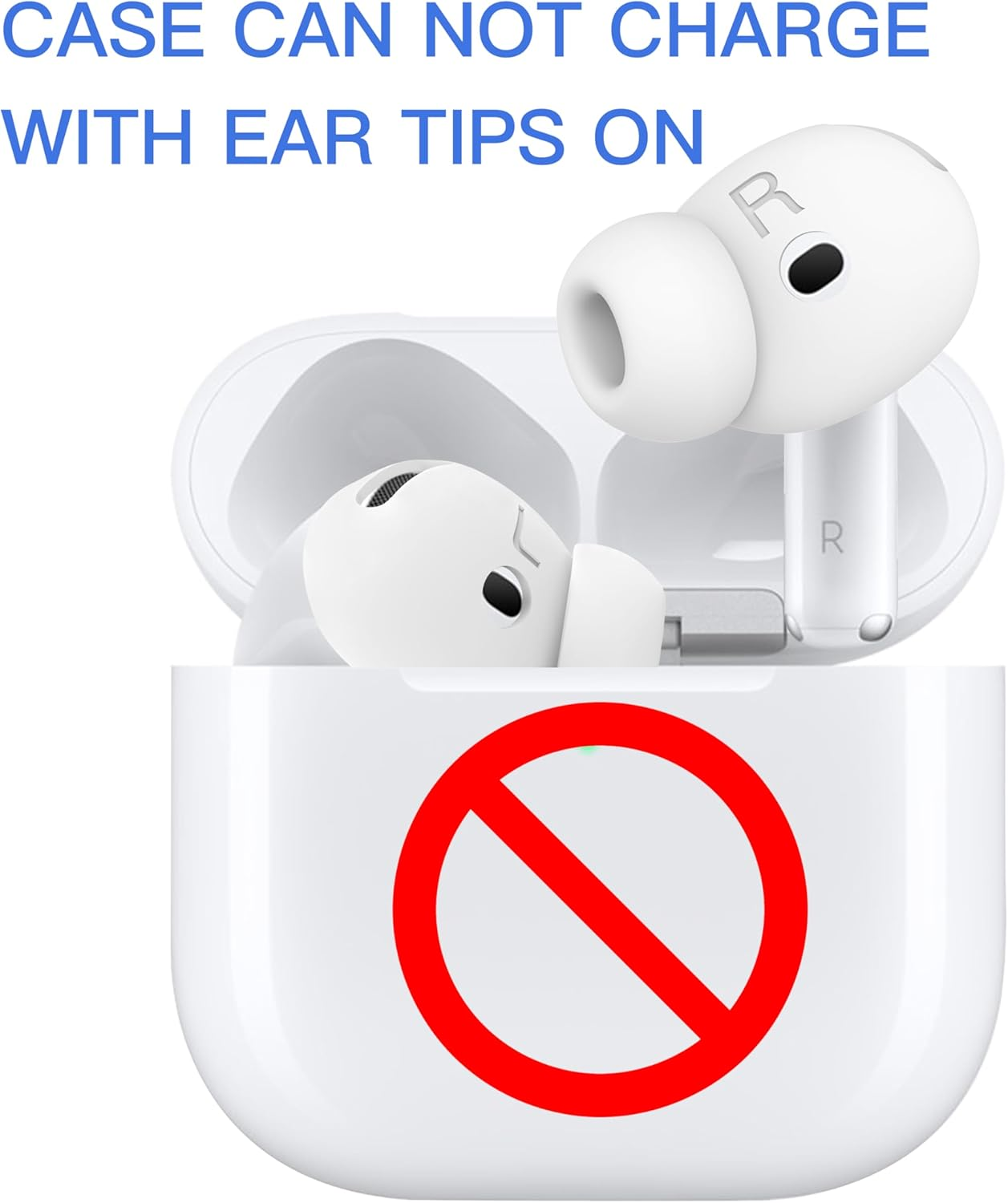 Damonlight 2 Pairs Ear Tips for Airpods 4 Grip Silicone Earbuds Cover [Added Storage Pouch][Us Patent Registered] Compatible with Apple Airpods 4Th Generation (White) image number 5