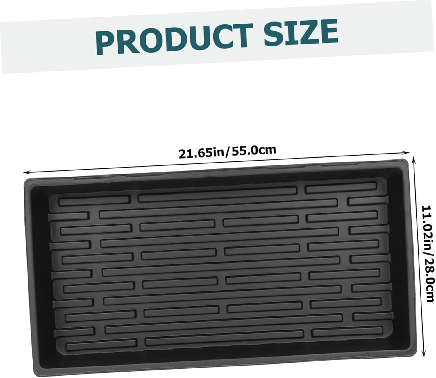 FONDOTIN 5Pcs Thickened Seedling Trays Plant Starter Trays Germination for Indoor Outdoor Gardening image number 1