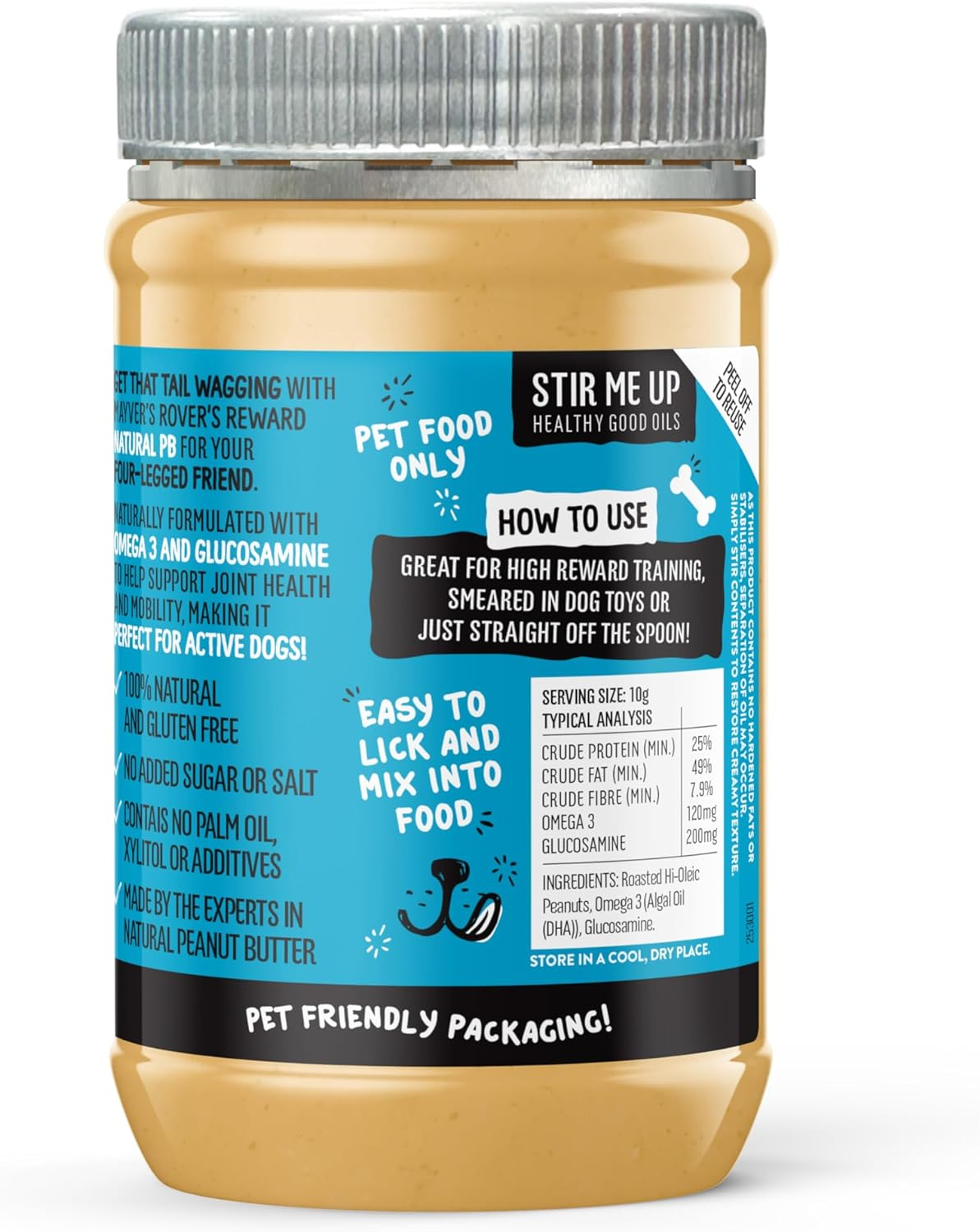Mayver'S Rover'S Reward Dog Peanut Butter Glucosamine and Omega 3 350G image number 1
