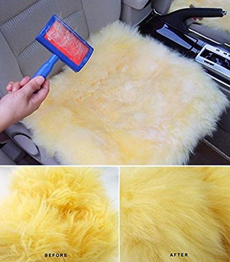 (Brush, Red) - Metu Sheepskin Rug Brush image number 2