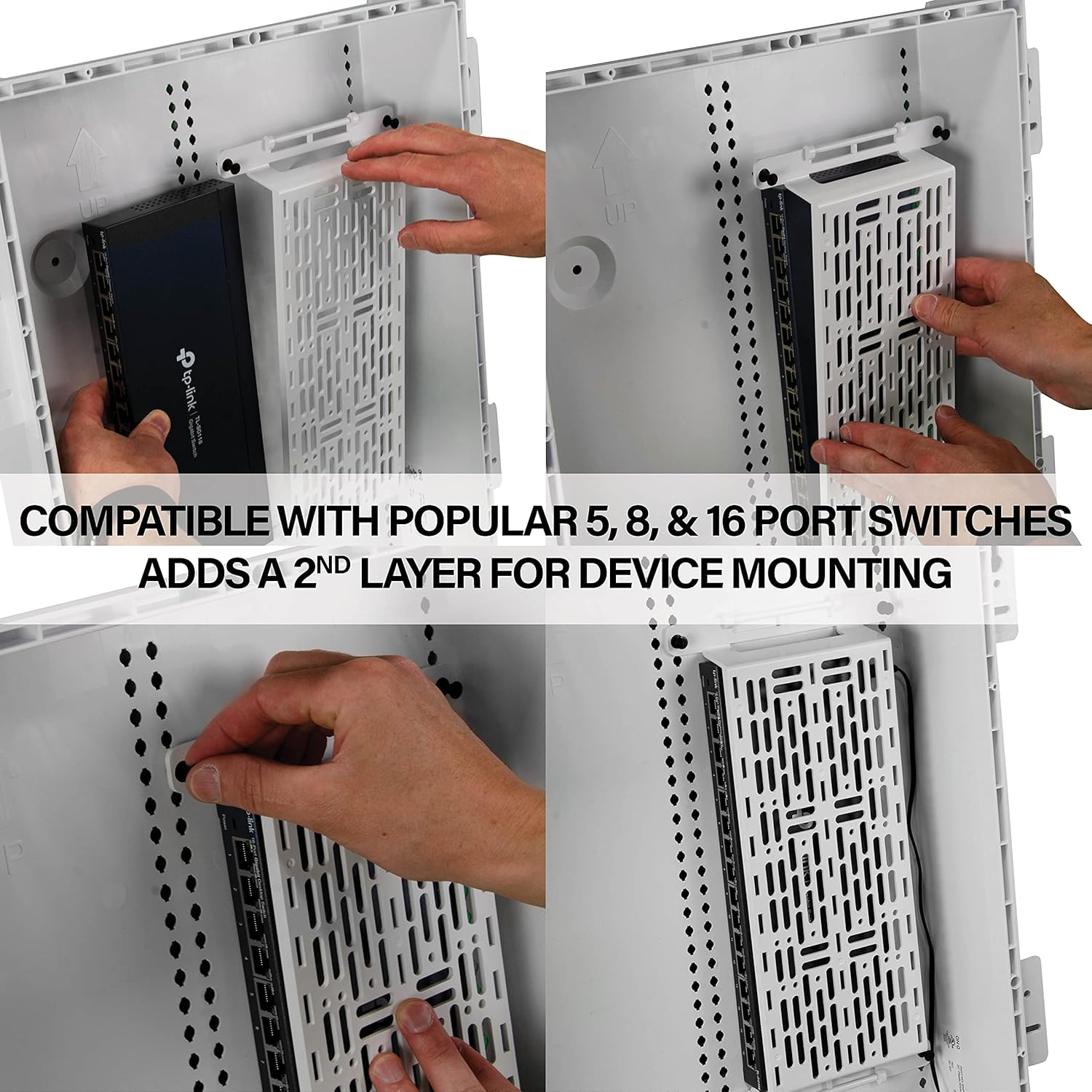 On-Q AC1050 5" Mounting Plate, 5 Inch, White image number 1