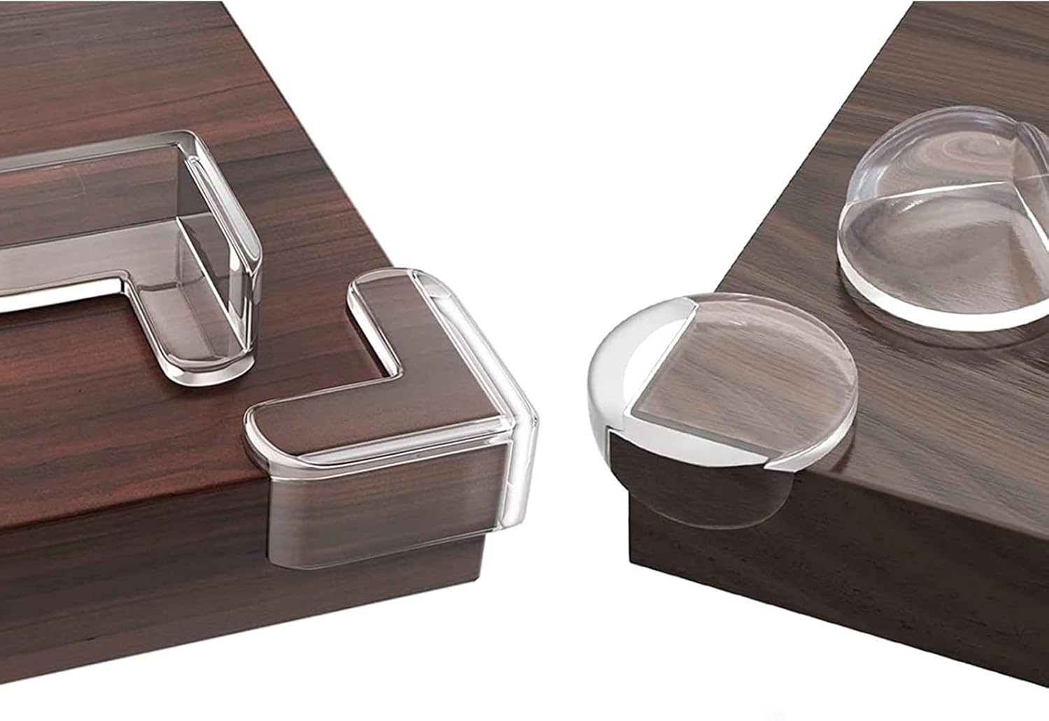 Fhlbestyu Pack of 30 Baby Corner Protectors, Soft Silicone Self-Adhesive Table Edge Protection for Various Furniture to Protect Baby from Injuries image number 6