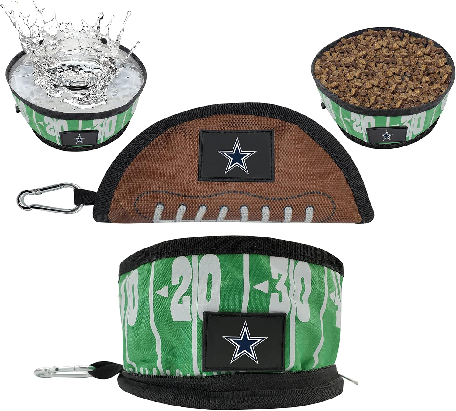 Pets First NFL Collapsible Pet Bowl