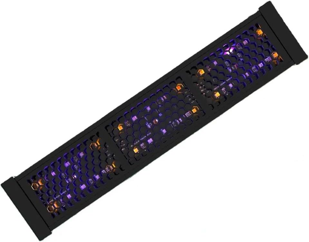 Abu I Pet Reptile LED UVB Light 3 Timing Function Brightness Adjustable Lighting AU Plug Black (12W: 313 * 66 * 28Mm)