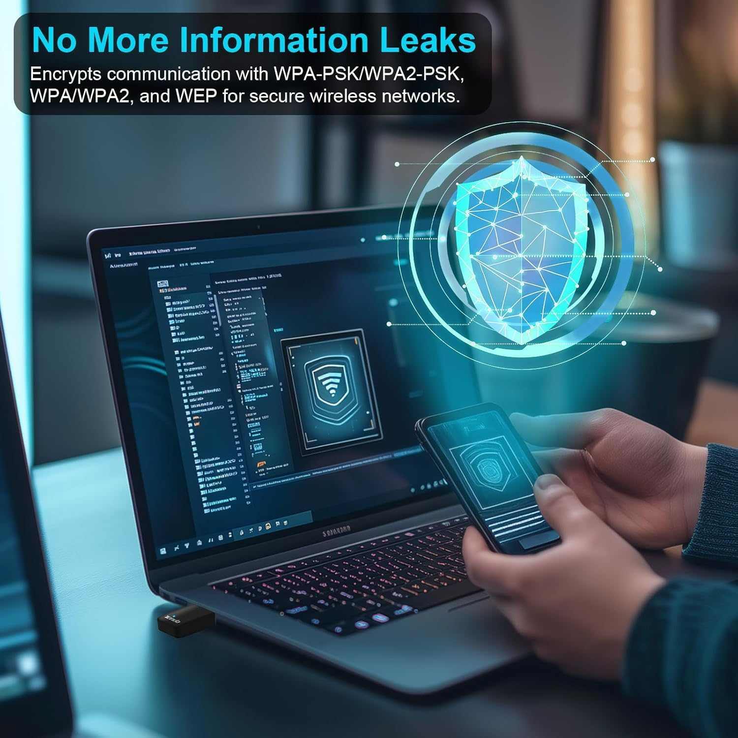 Nomel Wifi 6 USB Adapter for Desktop PC, Dual Band AX900 Wireless Network Dongle, Plug & Play Mini Wifi Receiver 5Ghz/2.4Ghz, Compatible with Window 7/10/11S 7/10/11 image number 1