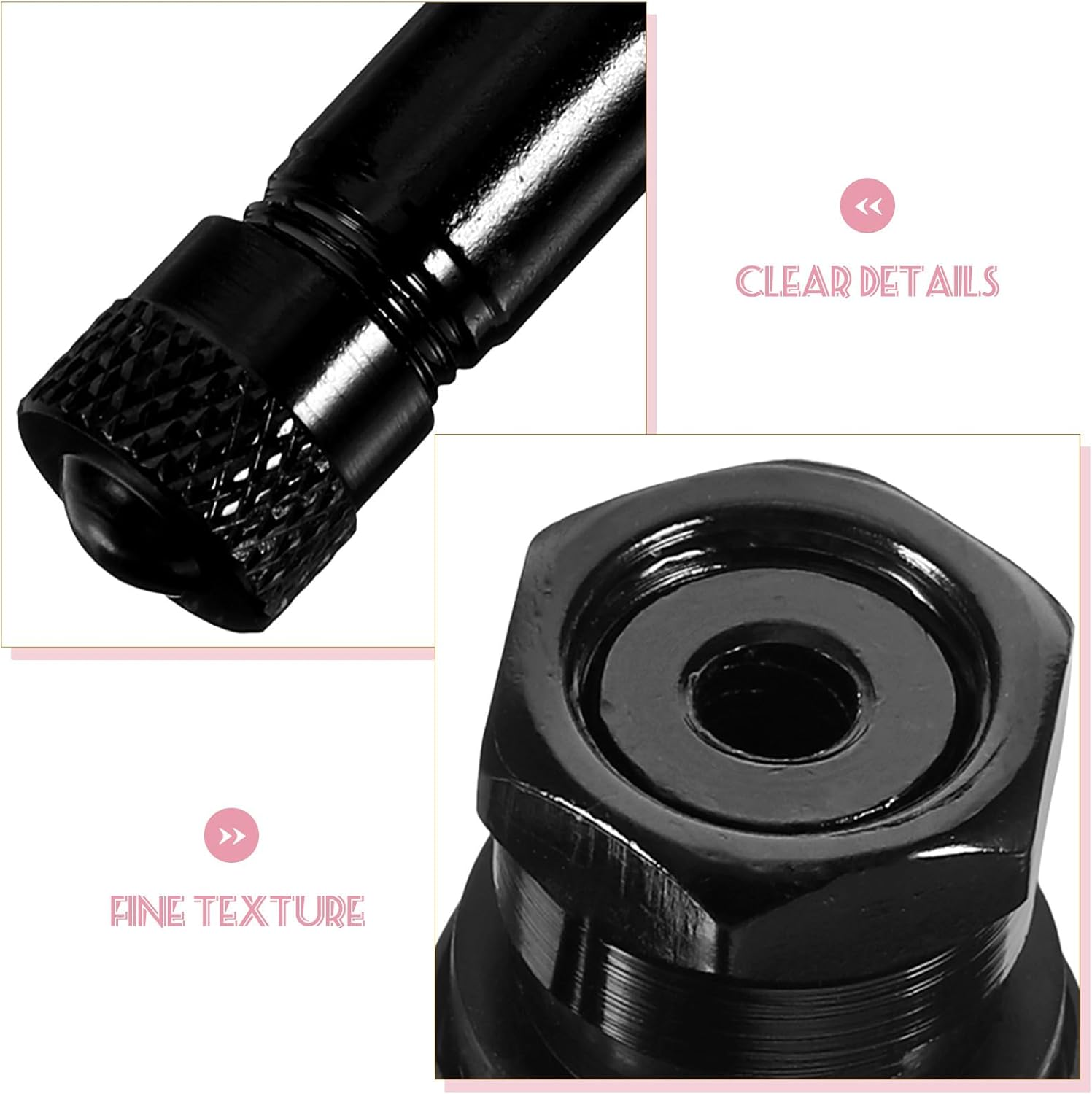 Hohopeti 2Pcs Angle Tire Valve Stem Caps Motorbike Valve Covers Dirt and Water Resistant Replacement Tyre Accessories for Motorcycles image number 4