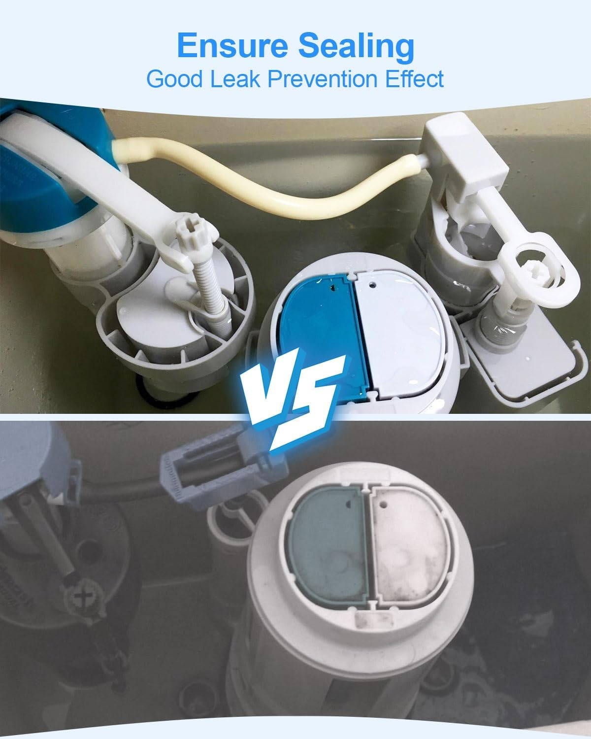 2Pcs Toilet Silicone Gasket Flush Valve Seal Compatible with Caroma Geberit M5