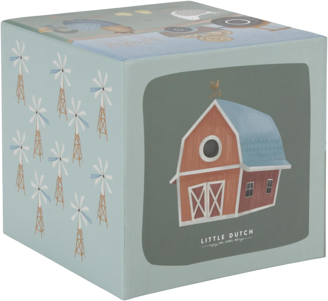 Little Dutch Little Farm Cardboard Building Blocks image number 1