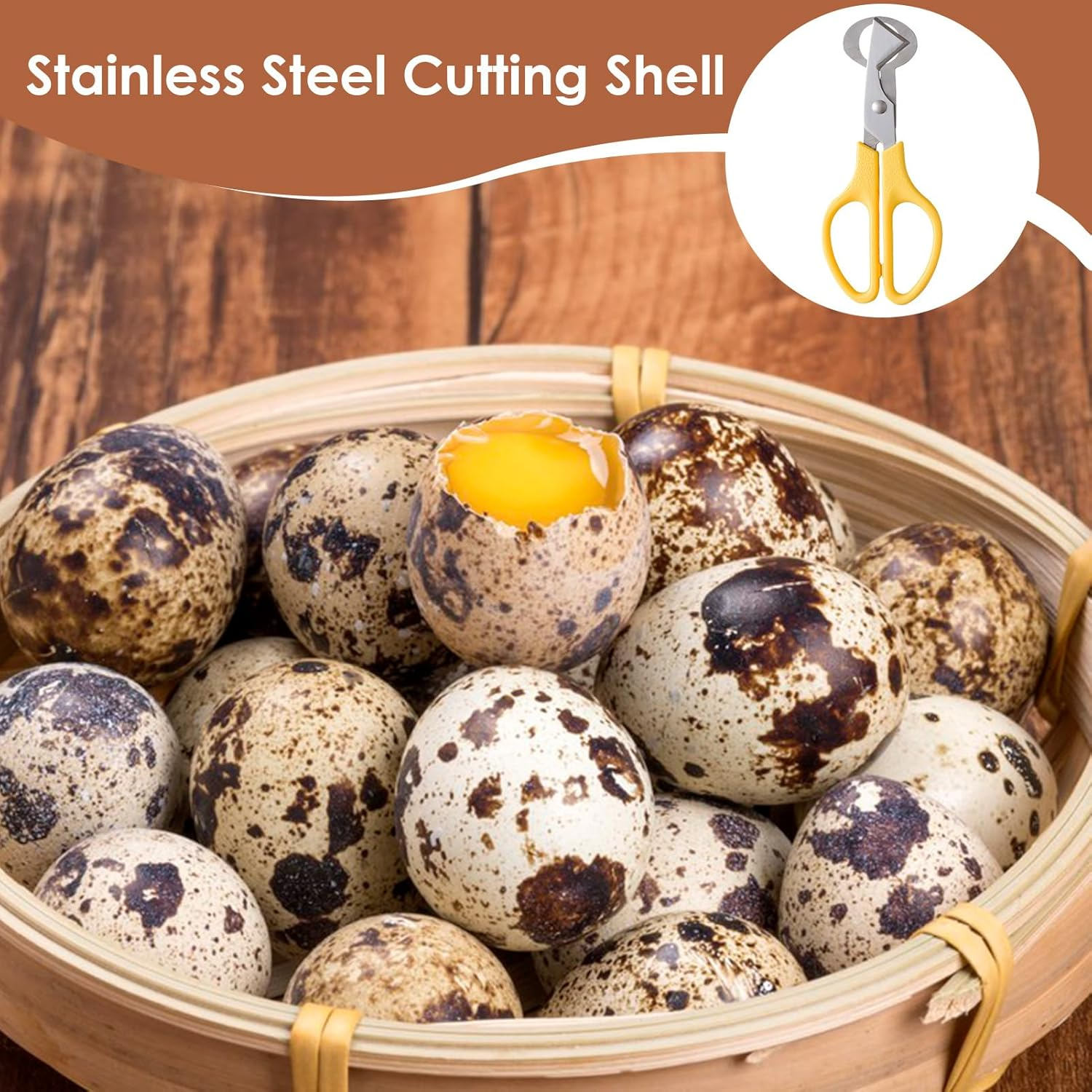 Quail Egg Shell Cutter, Quail Egg Scissors, Eggs Shells Opener, Eggs Shells Cutting Scissors, Yellow - Blue image number 5