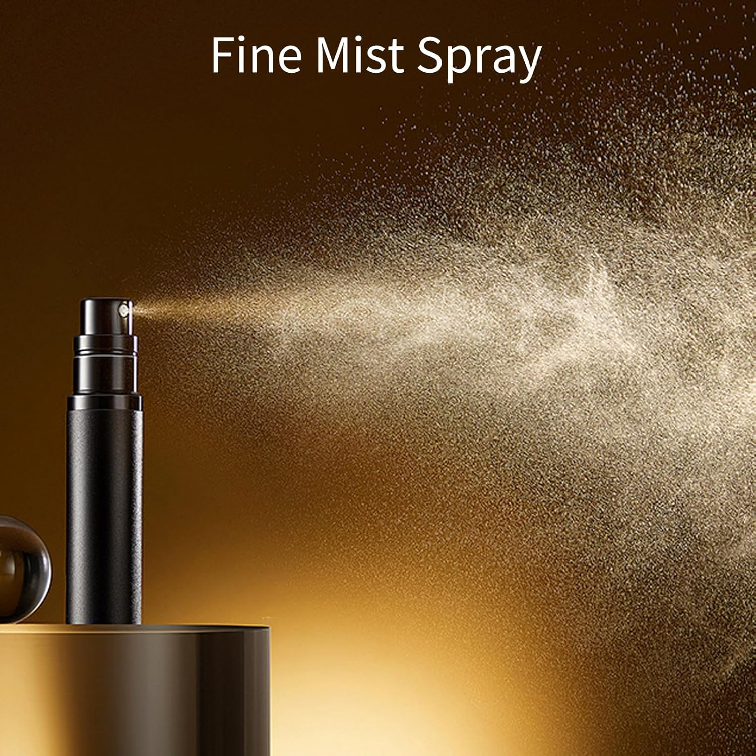 Oiieco Perfume Atomiser, Refillable Travel Size Mini Perfume Bottle Leaking Proof Bottom Pump without Funnel Refillable, Luxurious Small Women and Men, 5Ml Black Matblue