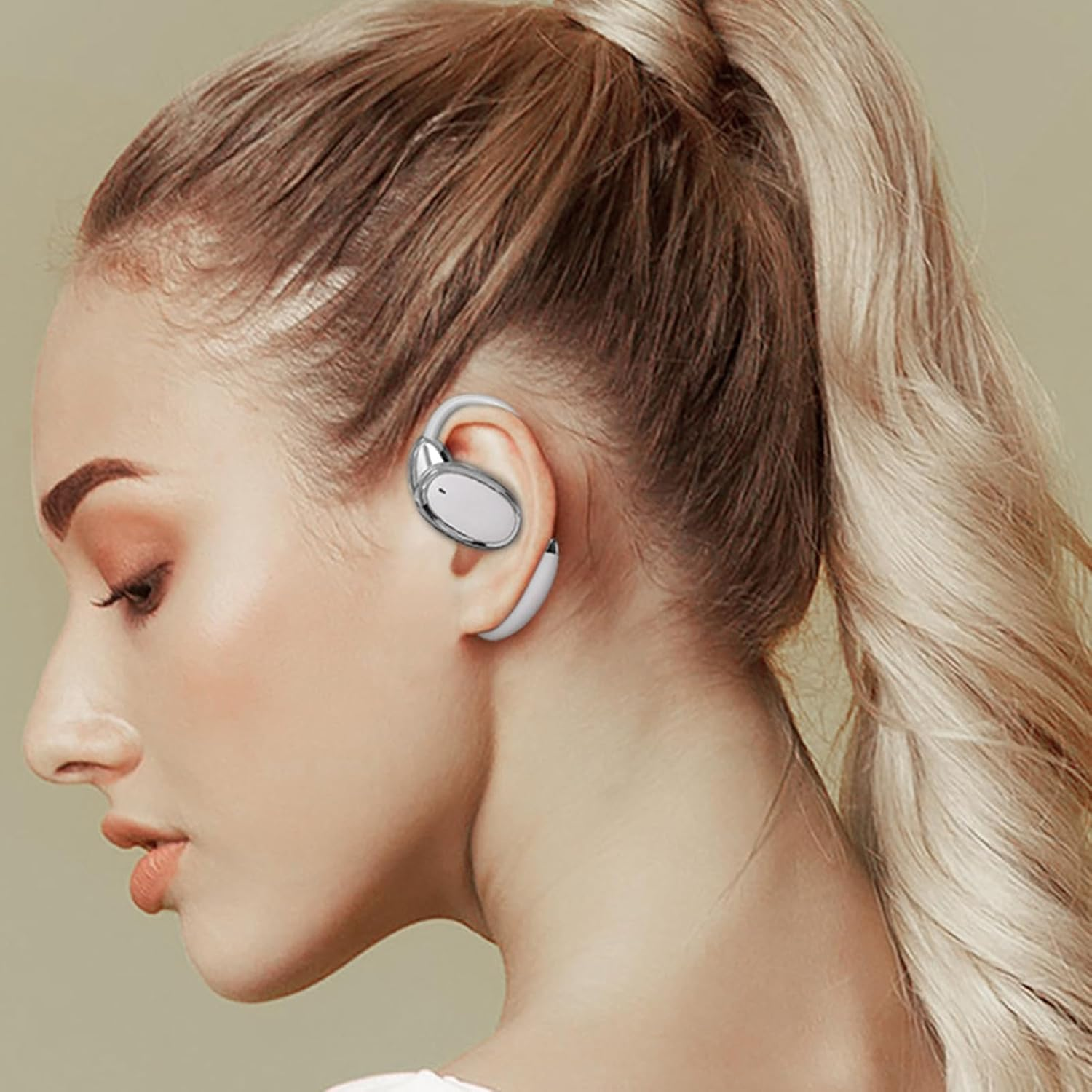 ASHATA AI Language Translation Earbuds, Translation Earbuds Real Time with 150 Languages, Online Simultaneous Translation Bluetooth Language Translator Earbuds, Two Way Translator Device image number 3