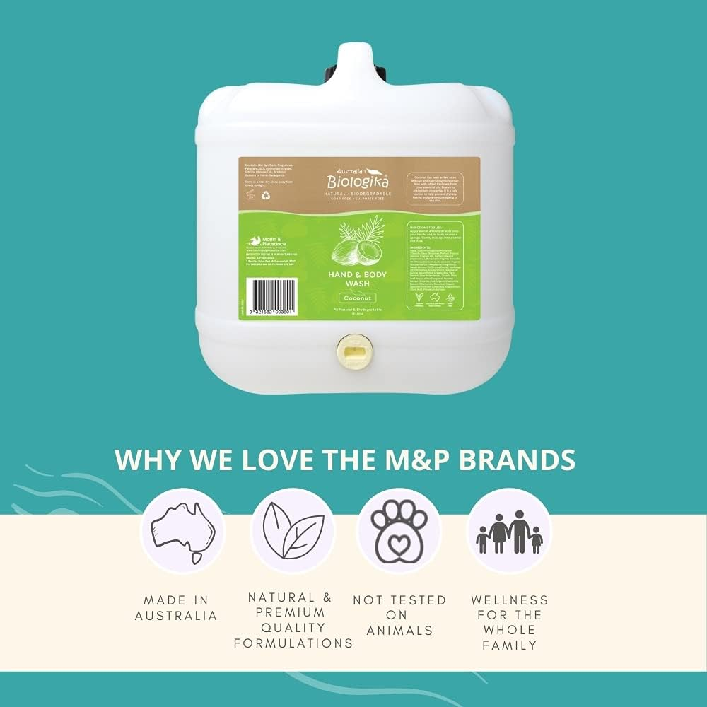 Australian Biologika Coconut Hand & Body Wash BULK 15L image number 1